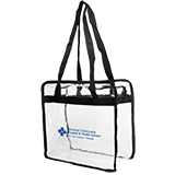 Clear Zipper Stadium Tote