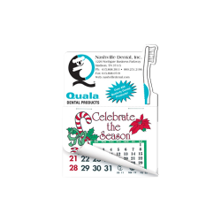 3" x 4 1/4" Toothbrush Calendar Pad Magnet