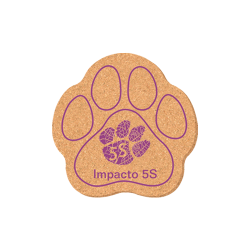 5" x 5" Paw Print Cork Coaster