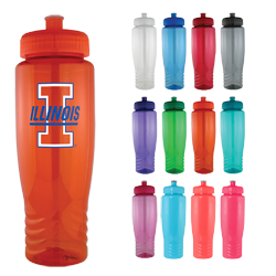 28 oz Poly Clear Sports Bottle