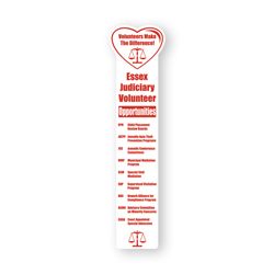 2" x 8" Heart - Bookmark